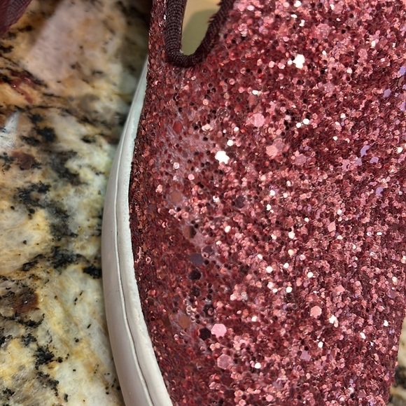 Birdies The Swift Glitter Pink Rose Ombre Slip On Sneaker Size 5 - Picture 9 of 13